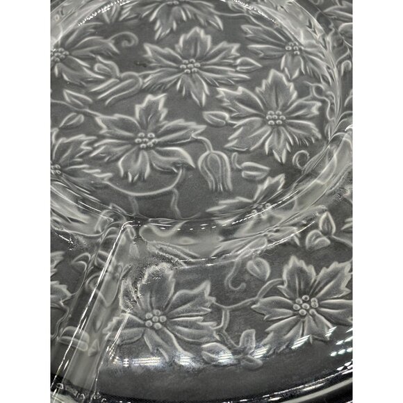Vintage Princess House Fantasia Divided Serving Platter floral 13" - Picture 5 of 8